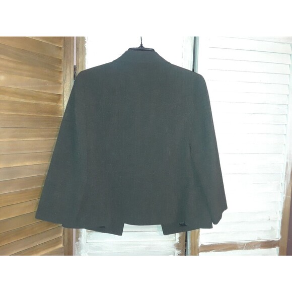 Ann Taylor Blazer Size 6 Gray Suit Jacket Snap Closure Career - Picture 2 of 8